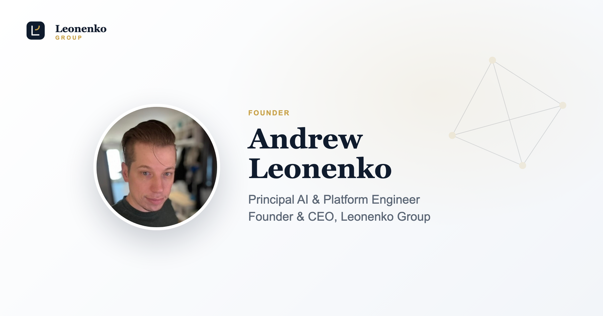Andrew Leonenko: The Agentic AI Engineer Building a Studio for the AI Era